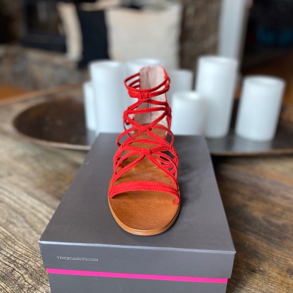 Vincecamuto red Setensa sandal - Picture 3 of 5